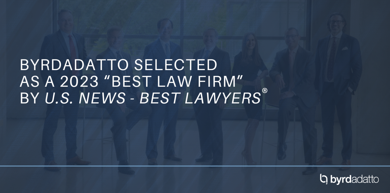 ByrdAdatto Selected As A 2023 “Best Law Firms” By U.S. News - Best ...