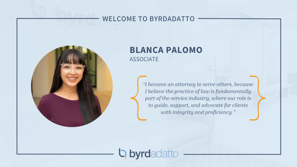ByrdAdatto Welcomes Blanca Palomo